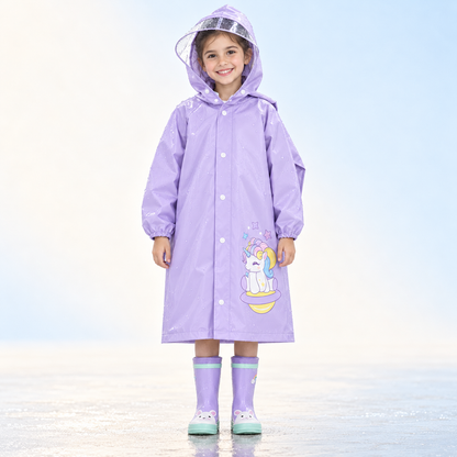 Splashy Unicorn & Dino Çocuk Yağmurluğu